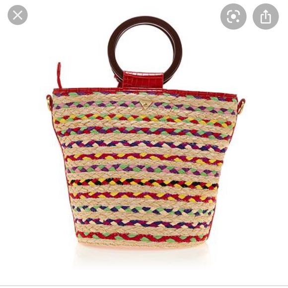 Sam Edelman straw bucket purse - Picture 3 of 4